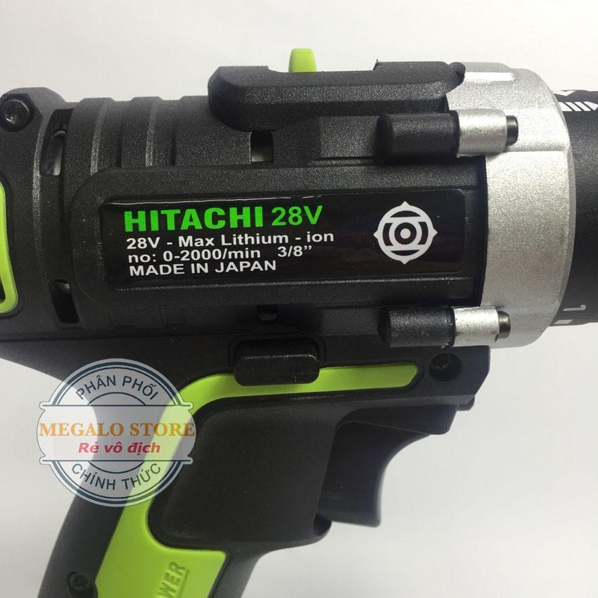 Máy Khoan Pin HITACHI 28V - Bắt Vít, Khoan Tường Pin chuẩn 5 Cell