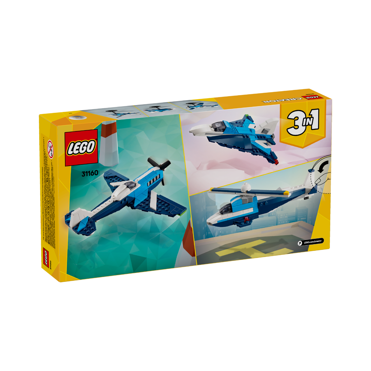 LEGO CREATOR 31160 Đồ Chơi Lắp Ráp Máy Bay Phản Lực (178 chi tiết)