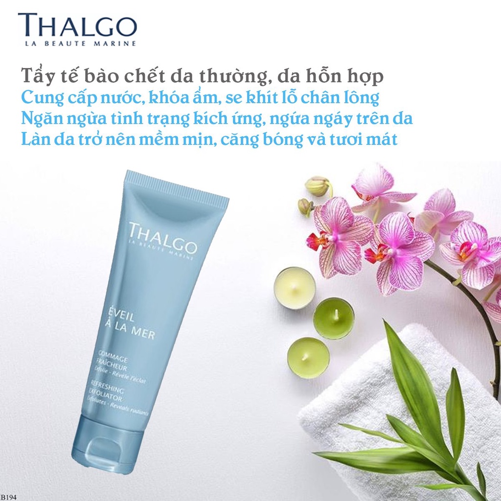 [Đại Lí] Tẩy tế bào chết da thường, da dầu nhờn mụn THALGO 50ml -  Refreshing Exfoliator