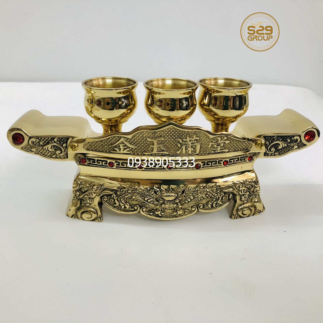 Ly nước bằng đồng thờ cúng,đồ đồng cao cấp