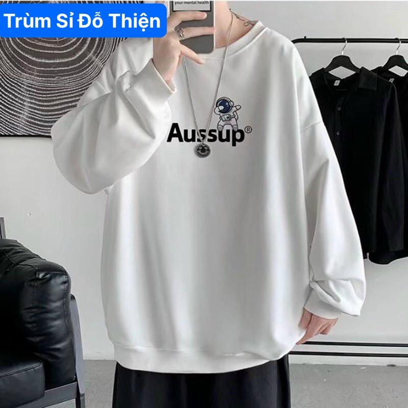 Áo Sweater nam Phi Hành Gia Aussup Chất nỉ bông cao cấp đủ size dành cho nam nữ mặc nhà đi chơi học phong cách Hàn Quốc