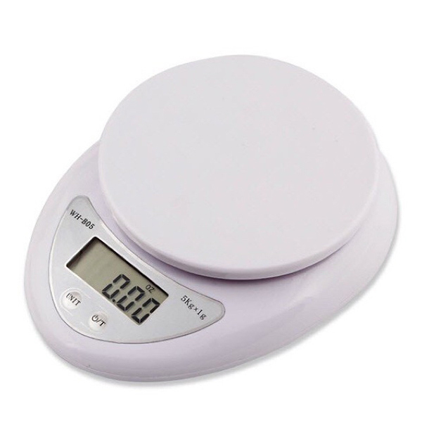 Cân tiểu ly điện tử 5kg để bàn nhà bếp màn hình LCD - Hàng nhập khẩu