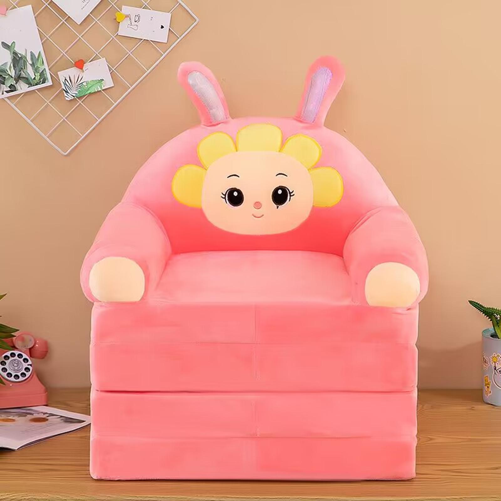 Foldable Kids Sofa Cover Armchair Slipcover for Living Room Home Decoration