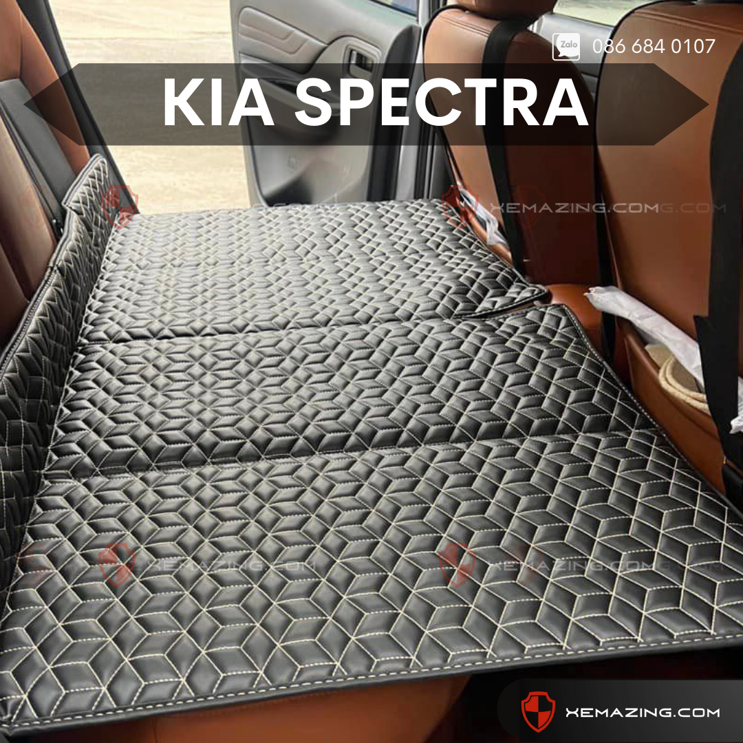 Đệm Nằm ô tô KIA SPECTRA - Thiết kế 4 Khay Dọc Trợ Lực - Đệm không bơm như đệm hơi ô tô