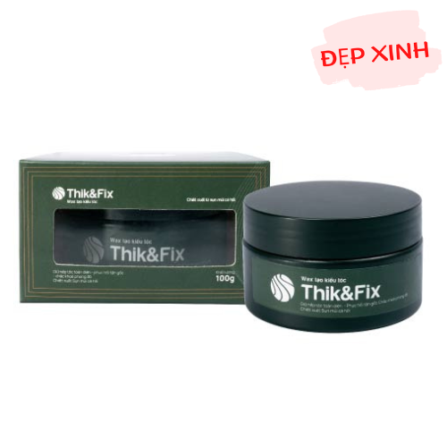 Sáp vuốt tóc thảo dược Thik&amp;Fix (Lọ 100g) - Wax tạo kiểu, dưỡng tóc giảm gãy rụng