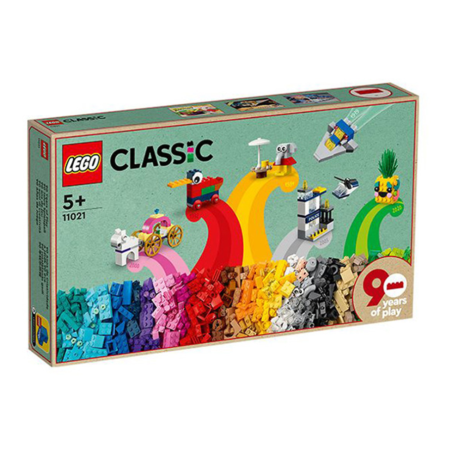 Đồ Chơi LEGO Hộp Gạch Classic Sáng Tạo Phiên Bản 90 Năm 11021