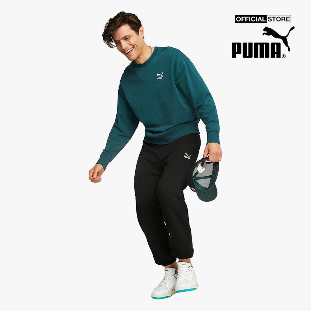 PUMA - Áo sweatshirt nam phom suông Classics Relaxed Crewneck 535599