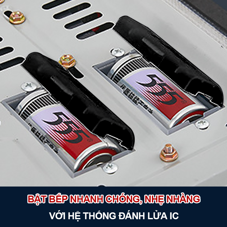 Bếp Gas Lật 10 Đầu Đốt Hàng Chính Hãng Hiệu OLEYIN A32, Tích Hợp Hẹn Giờ, Cảm Biến Tự Ngắt Gas, Khóa An Toàn Thông Minh