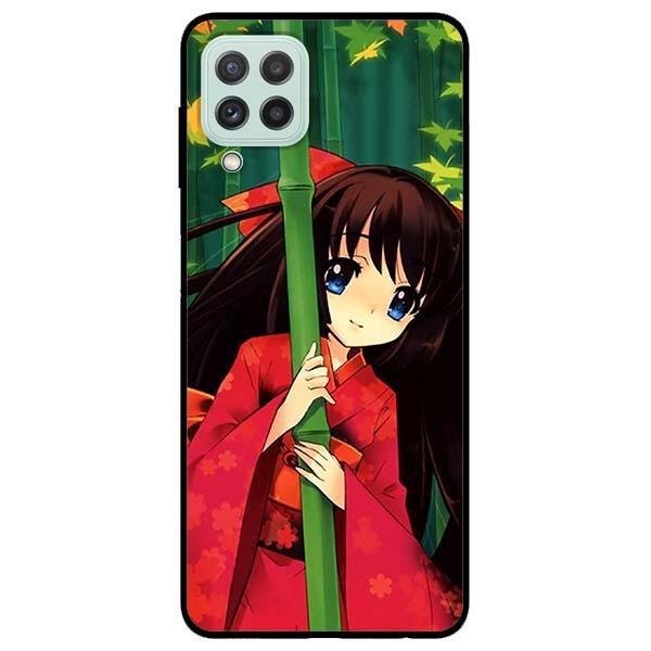 Hình ảnh Ốp lưng dành cho Samsung A22 - Samsung S21 FE mẫu Anime Cô Gái Kimono Đỏ