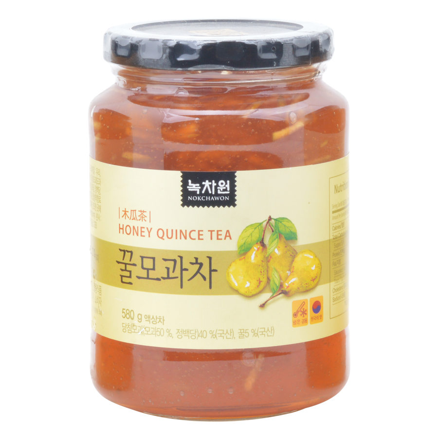 Combo Trà Mộc Qua Mật Ong Nokchawon Honey Quince Tea (580g) + Trà Nhân Sâm Hàn Quốc Nokchawon Korean Ginseng Tea (3g x 50 gói)