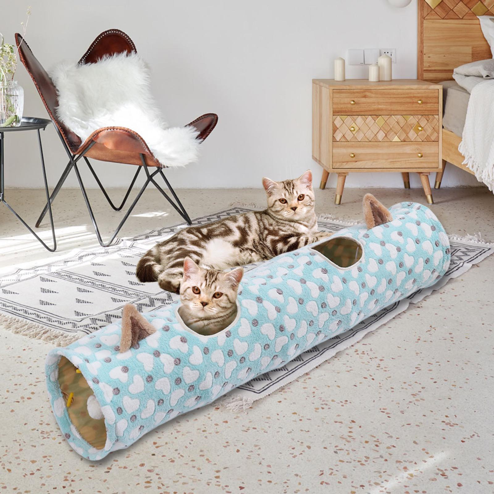 Cat Toys Collapsible Tunnel  Interactive Toy for Rabbits Puppy