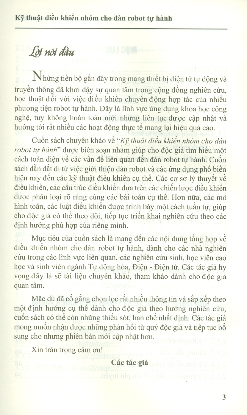 Kỹ Thuật Điều Khiển Nhóm Cho Đàn Robot Tự Hành 