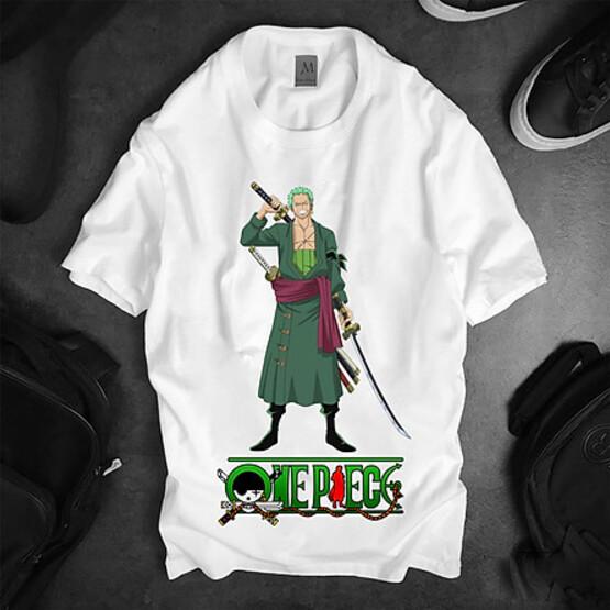 Áo thun Nam Nữ Không cổ ONEPIECE ZORO XANH LÁ MSOP-09 mẫu mới cực đẹp, có size bé cho trẻ em / áo thun Anime Manga Unisex Nam Nữ, áo phông thiết kế cổ tròn basic cộc tay thoáng mát