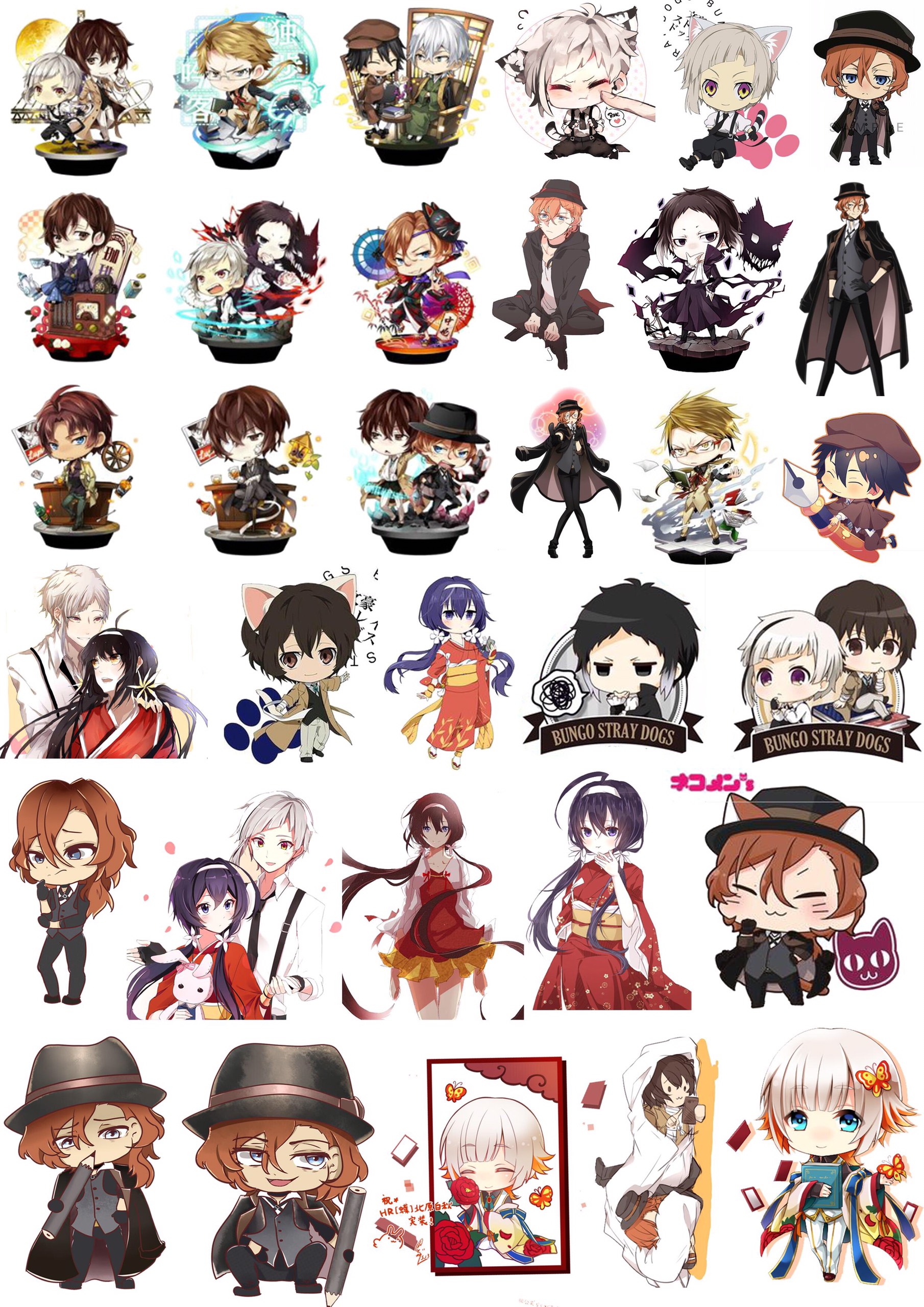 ảnh sticker Bungou Stray Dogs 50 ảnh