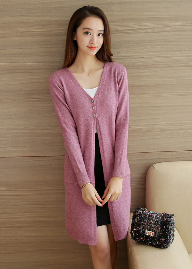 Áo cardigan nữ 2 túi freesize ak33