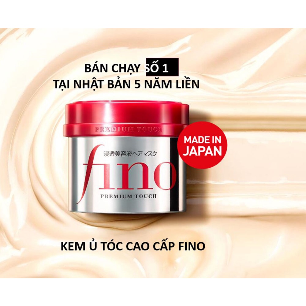 Kem Ủ Tóc Cao Cấp Fino Phục Hồi Hư Tổn Premium Touch 230g