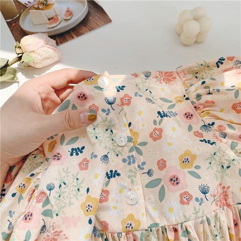 Đầm bé gái hoa nhí mùa hè B-A-M STORE