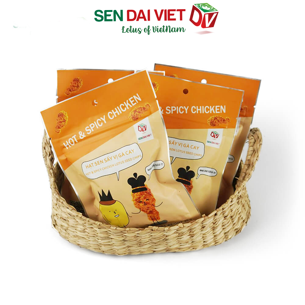 [Thùng 30 Gói] Sen Sấy Vị Wasabi- Sen Sấy Giòn Tan, Vị Cay Bùng Nổ, Kích Thích Vị Giác, ĐV- Sen Đại Việt- Gói 30g-Date Mới Nhất.