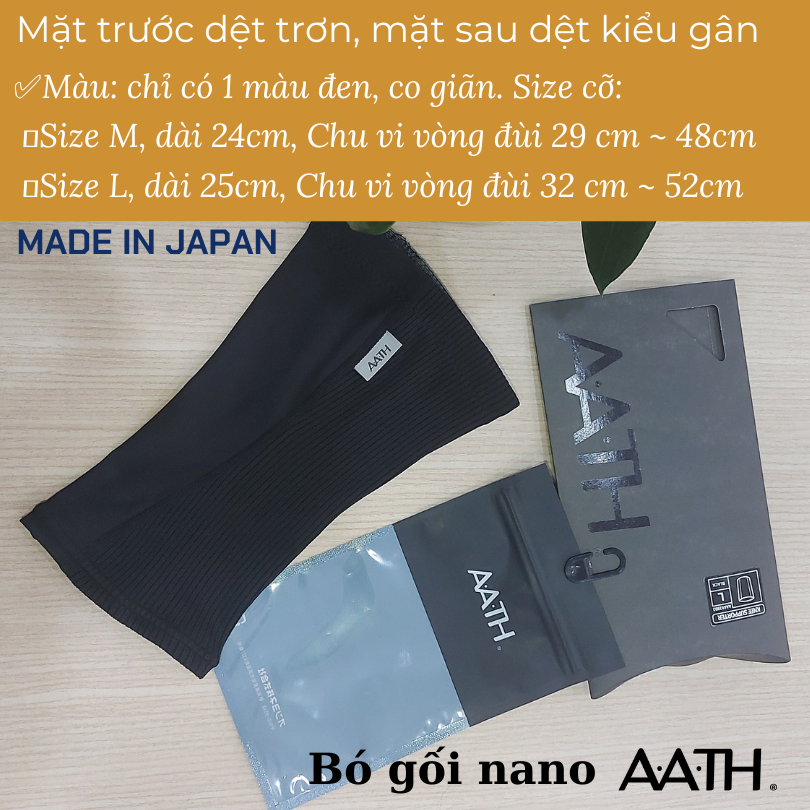 Bó gối cao cấp nano AATH Nhật Bản, giảm đau nhức viêm sưng