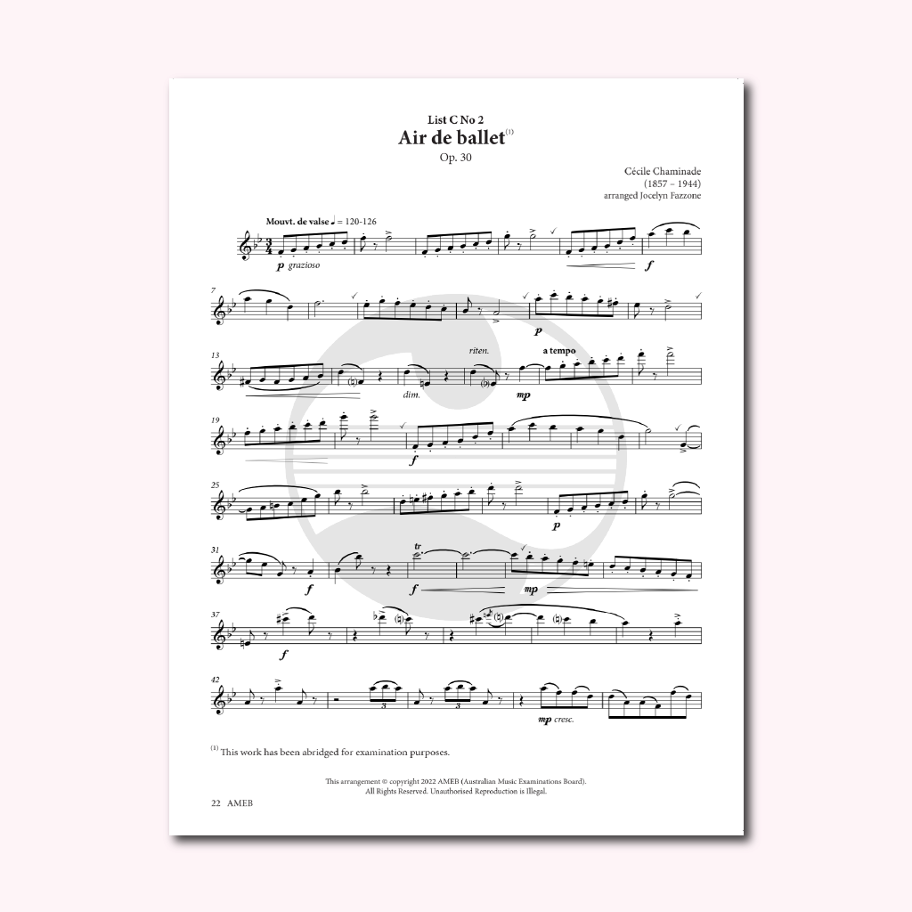 Sách AMEB Flute Series 4 Grade 3
