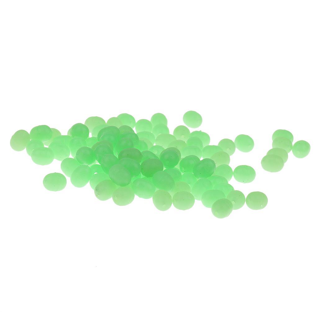 3-8pack 100 pcs 3.7x5.2mm Luminous Fishing Bead Fishing Tackle Fishing Equipment