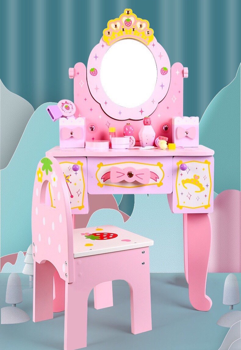 Đồ chơi Bàn trang điểm gỗ cỡ lớn 93cm cho bé
