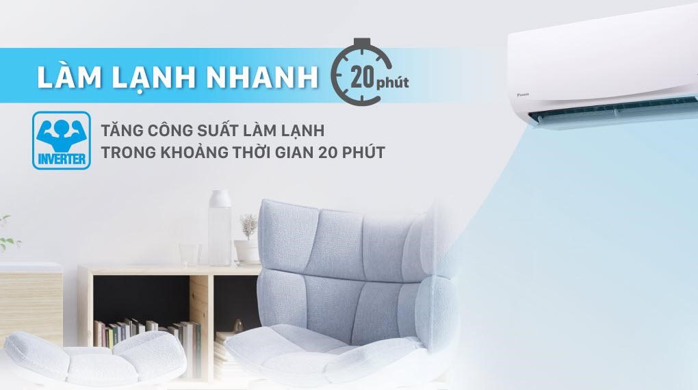 [Miễn phí công lắp] Máy Lạnh Daikin Inverter FTKY25WAVMV 1HP (9000BTU) - Tinh lọc không khí, Tiết kiệm điện năng - HÀNG CHÍNH HÃNG