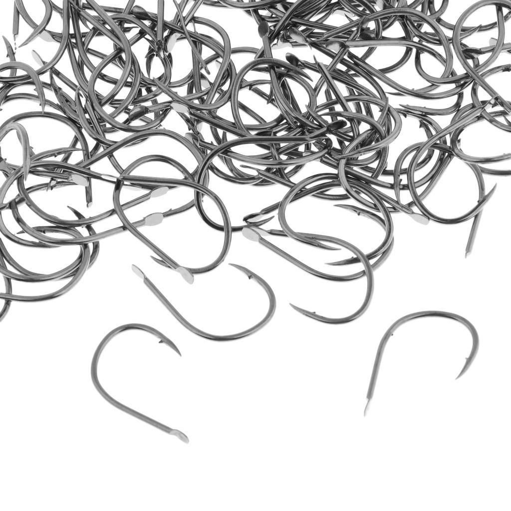 5 Boxes Fishing Hooks With Barbed Crab Hooks Outdoor Sports