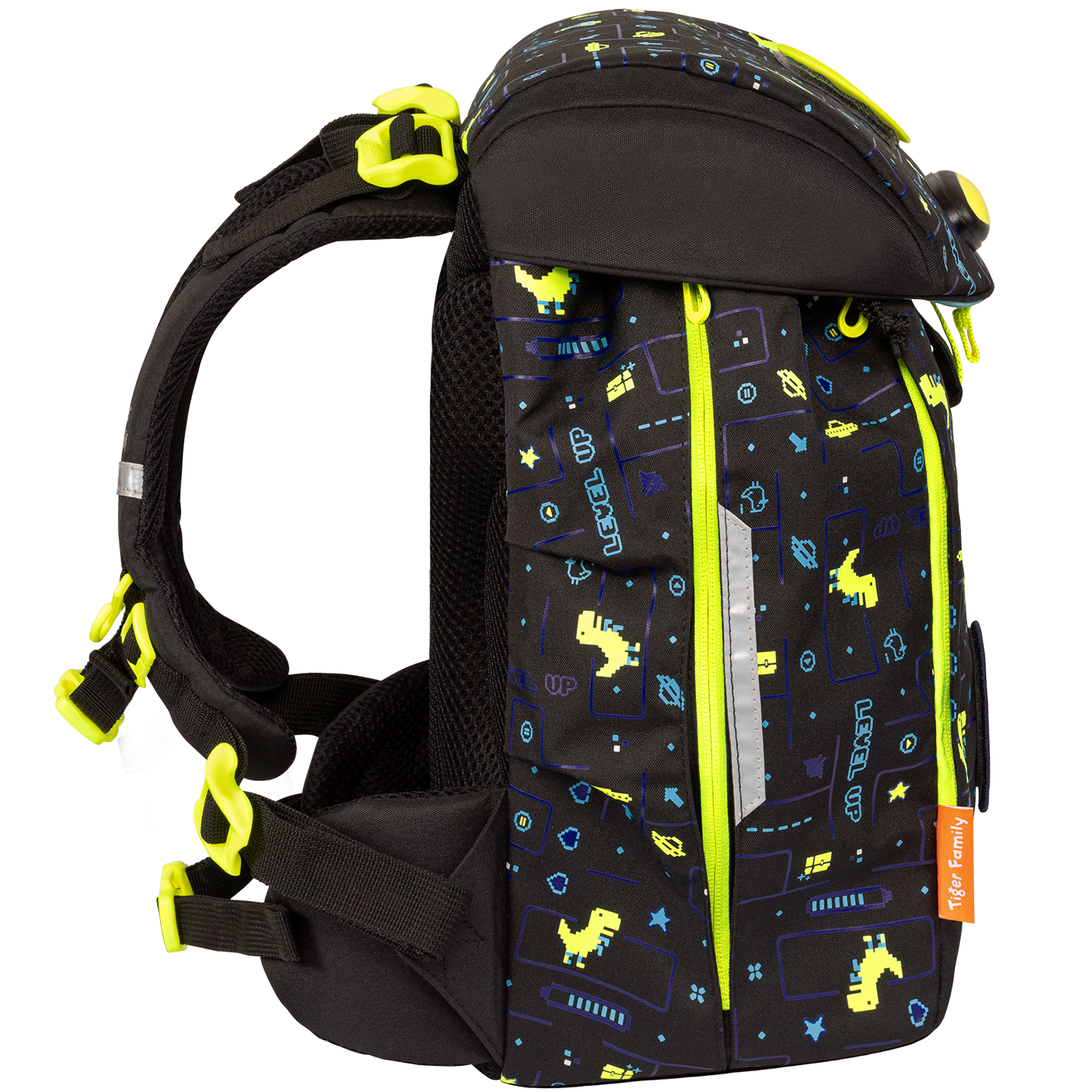 Cặp Chống Gù Eggie Schoolbag - Level Up - Go Green - Tiger Family TGEG-002A