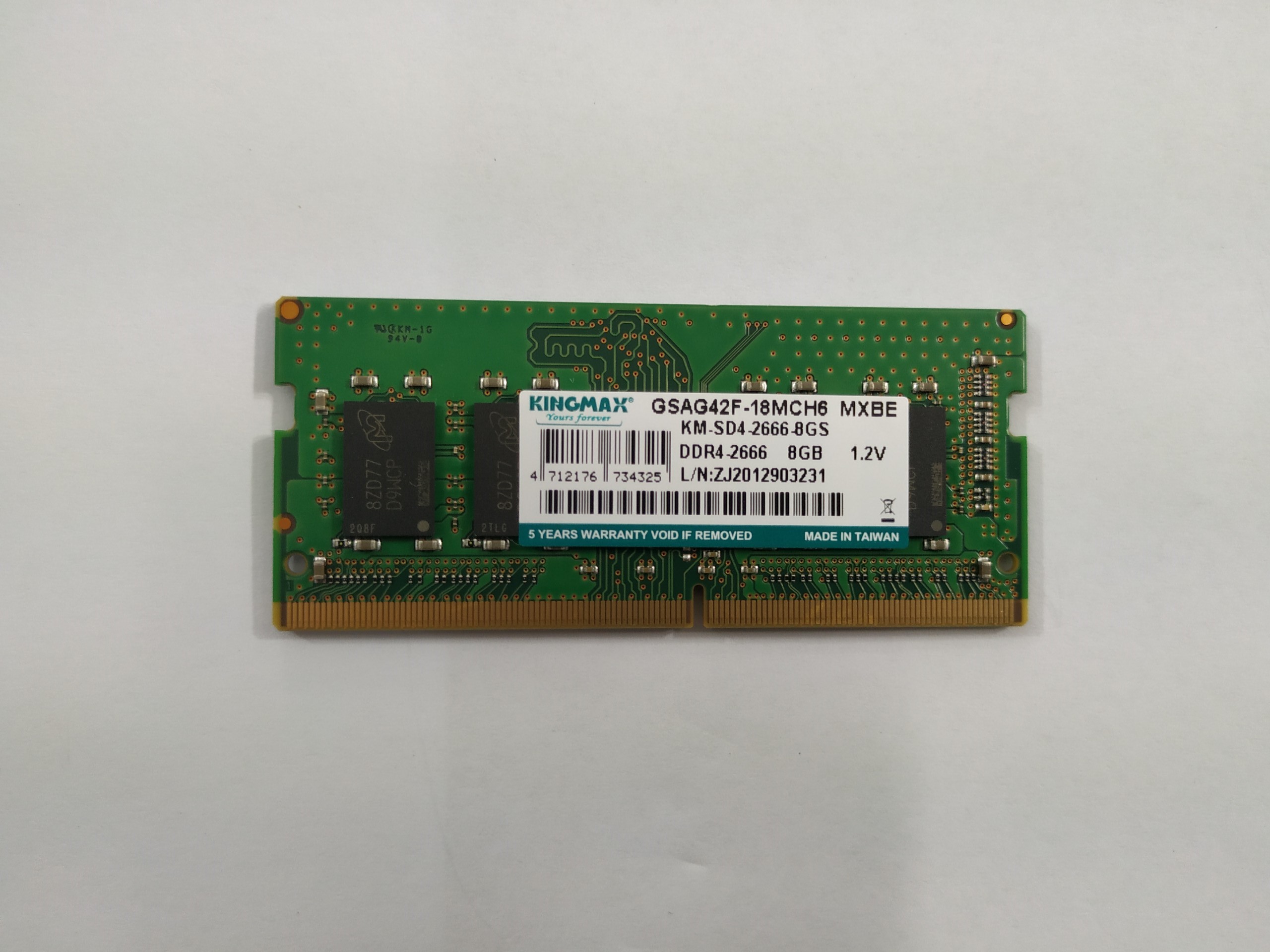 RAM Laptop Kingmax 8GB Bus 2666 DDR4 - Hàng Chính Hãng