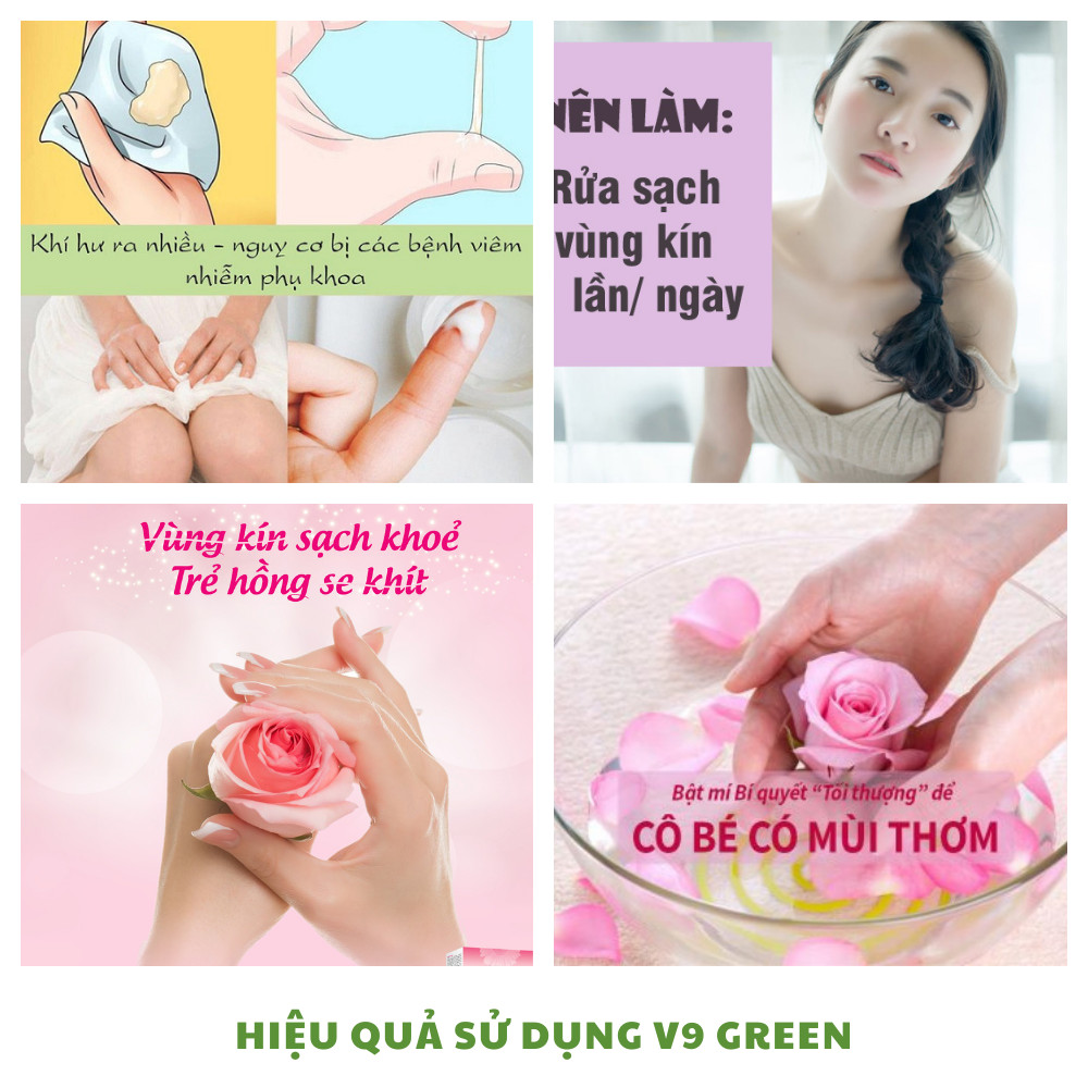 Dung Dịch Vệ Sinh V9Queen, Kết Hợp Trầu Không Nano Bạc Giảm Viêm Ngứa