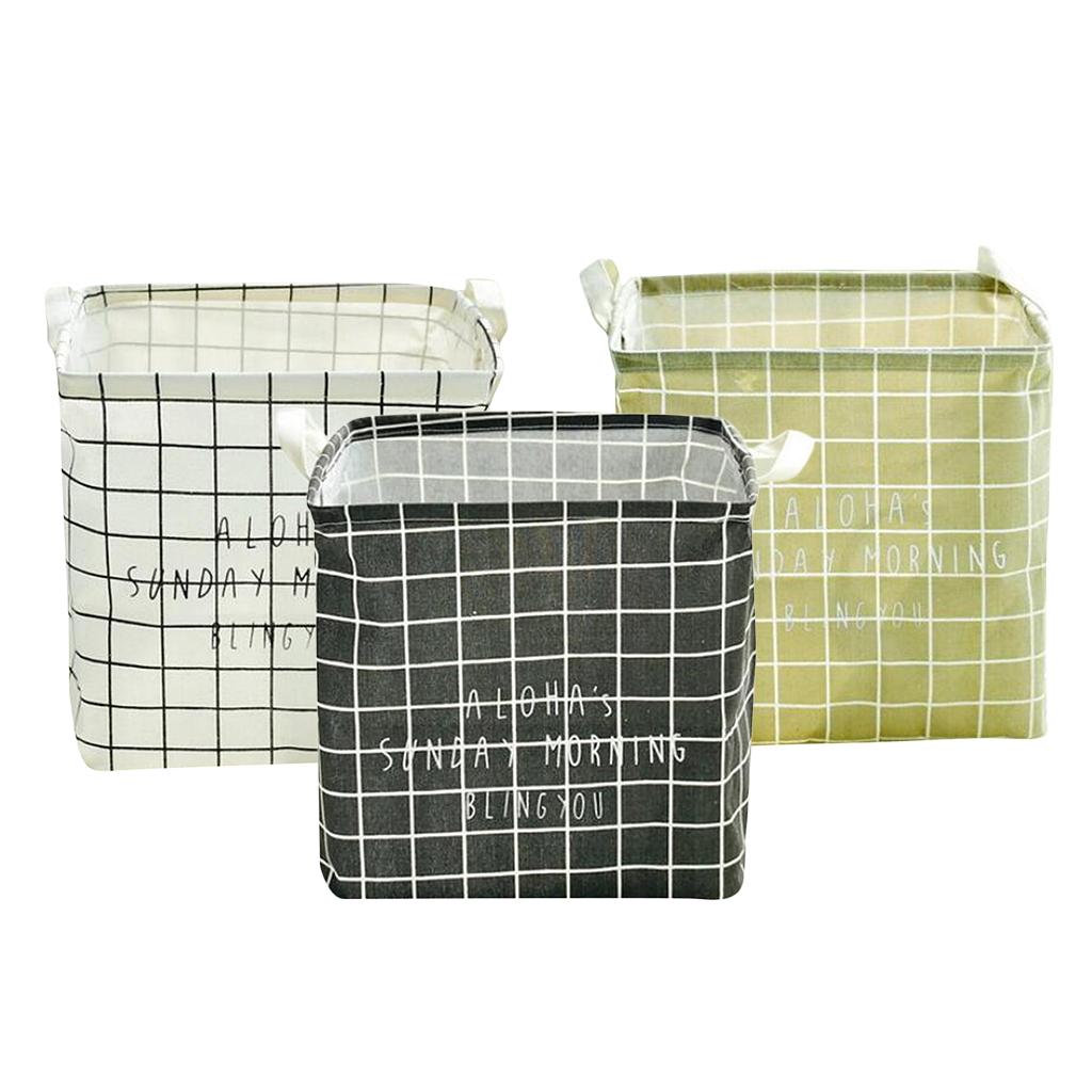 Foldable Clothing Storage Bucket Laundry Basket Organizer Bags