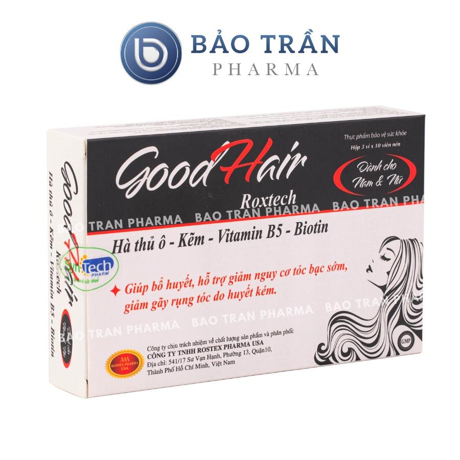 Viên uống mọc tóc GoodHair bổ sung hà thủ ô, biotin, hỗ trợ giảm rụng tóc