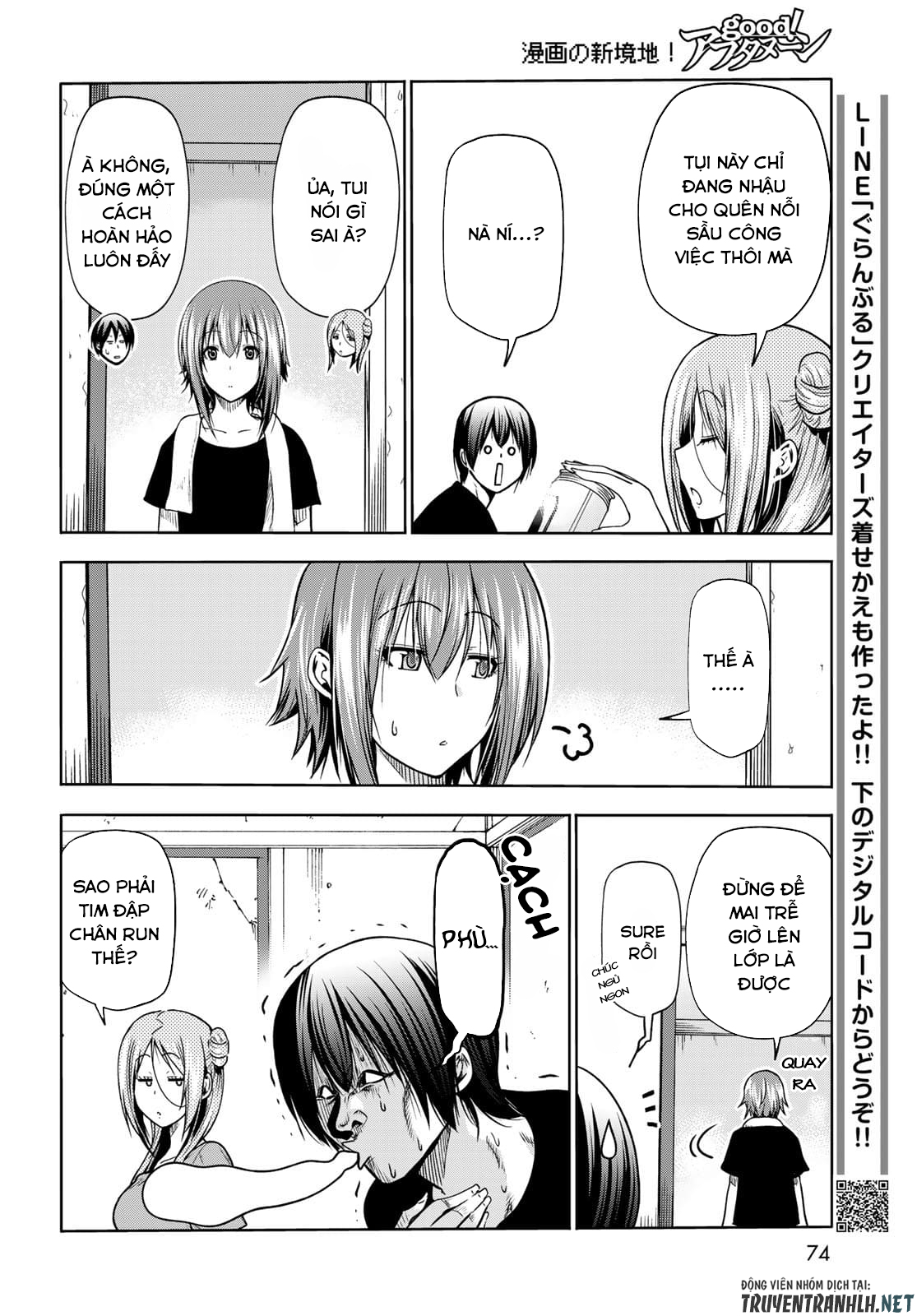 cô gái thích lặn - grand blue chapter 71 20