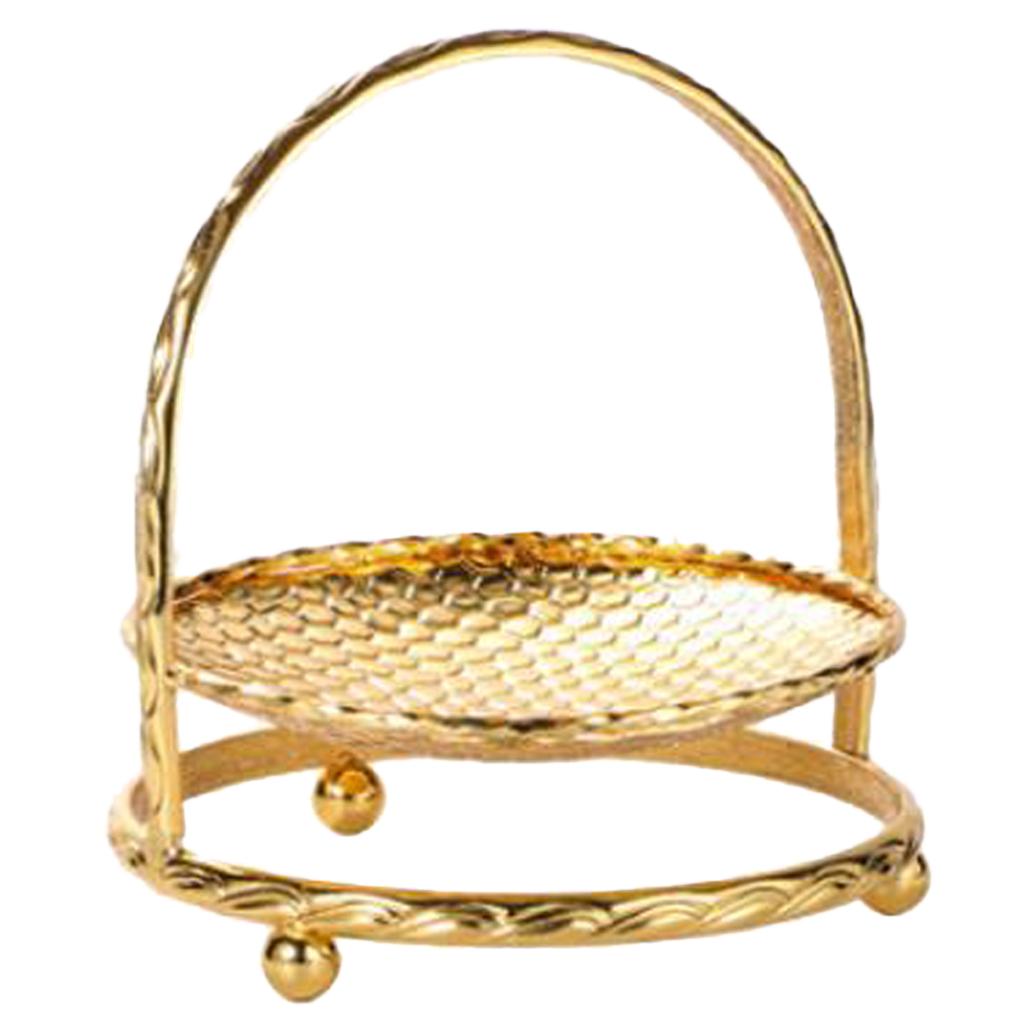 1/2/3 Tier Zinc Alloy Cake Stand Afternoon Tea Wedding Plate Party Tableware, Gold or Silver