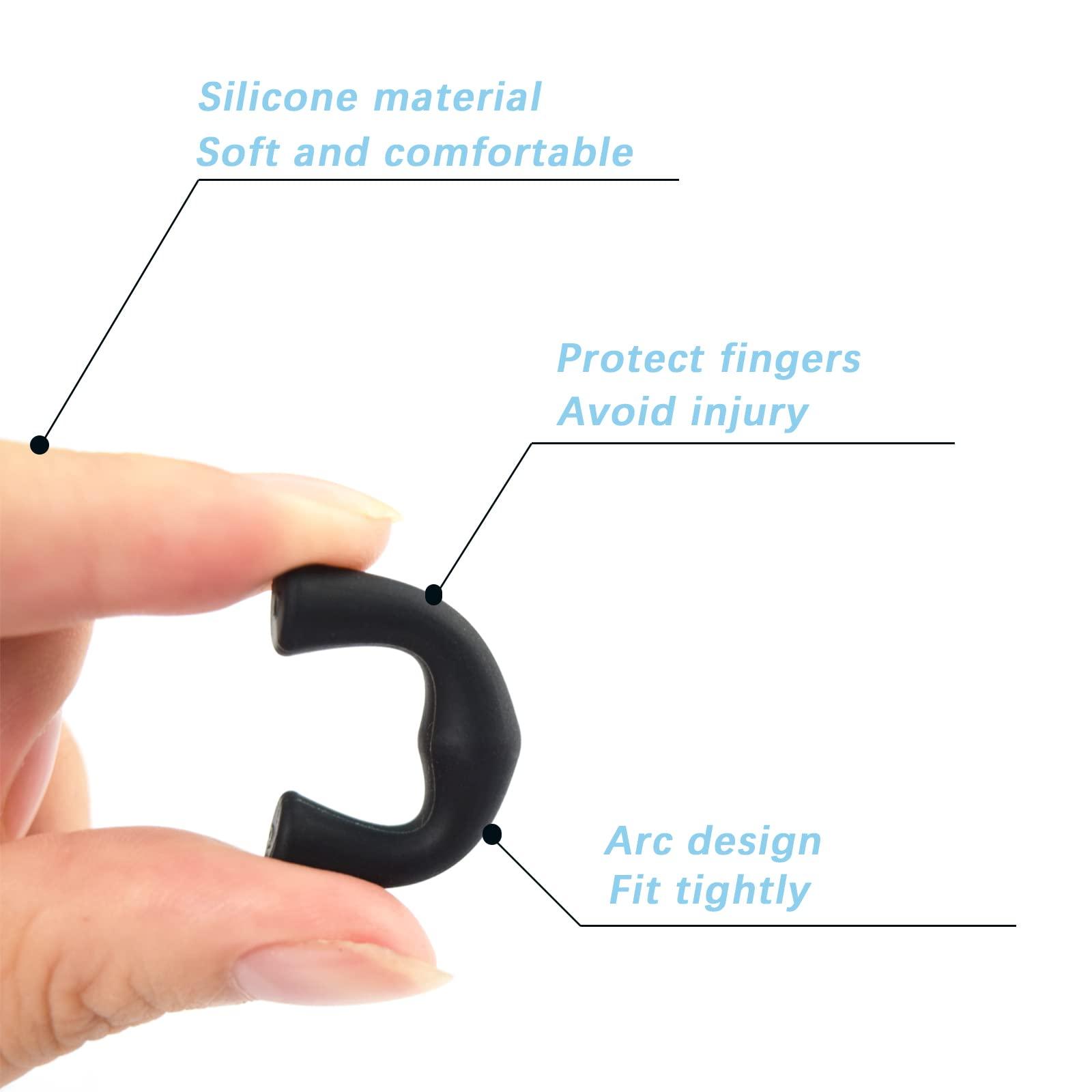 Bộ 6 Bảo Vệ Ngón Tay Bắn Cung, Silicone Ngón Tay Bắn Cung, Bảo Vệ Ngón Tay Phụ Kiện Bắn Cung Thích Hợp Cho Người Mới Bắt Đầu