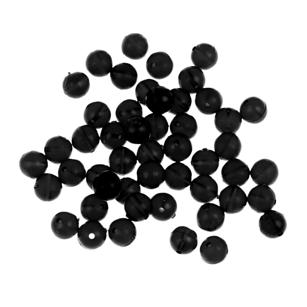50x Carp Fishing Rubber Beads Terminal End Tackle Accessories