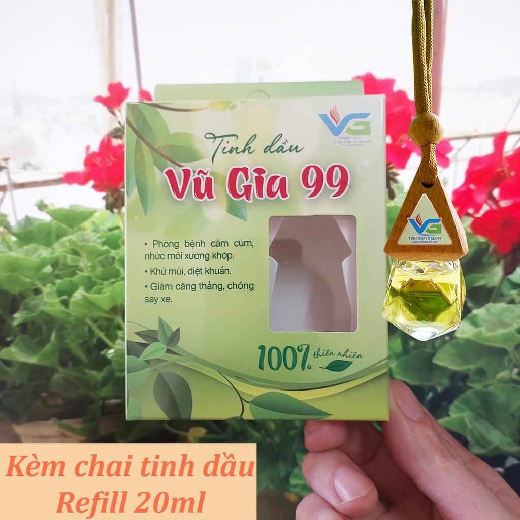 Tinh dầu treo xe cao cấp 8ml kèm chai refill 20ml