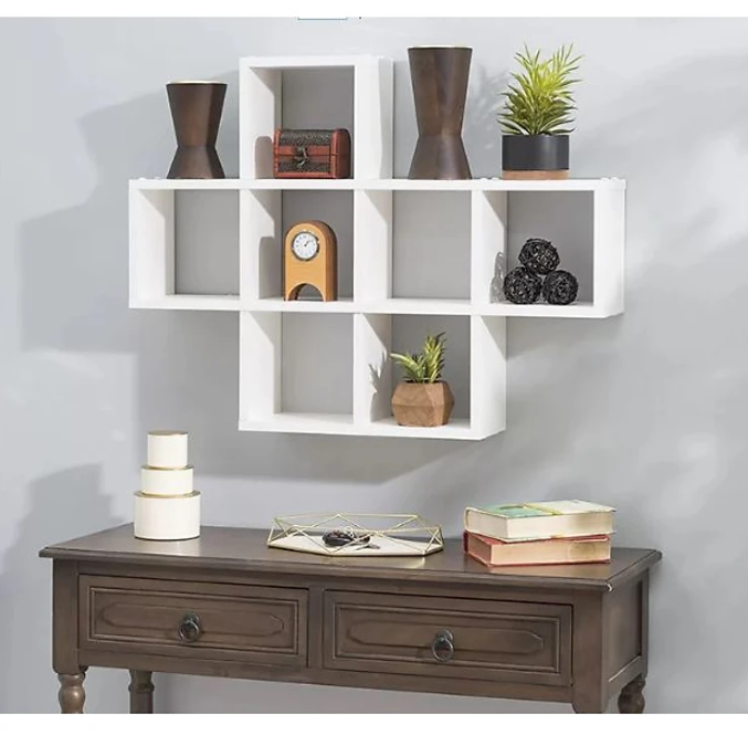 Kệ Gỗ Treo Tường 7 Ngăn Tundo CTKT519 KT 80x15x60cm