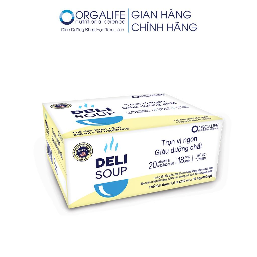 Thùng 30 hộp thực phẩm dinh dưỡng Fomeal delisoup - Bữa ăn thay thế, dễ hấp thụ dành cho người bệnh - Orgalife