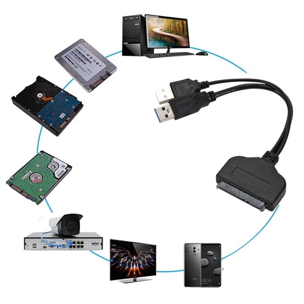 Sata To USB 3.0 Hard Driver Adapter Support 2.5 Inches External SSD HDD Hard Drive 22 Pin Sata III Cable Sata USB Cable