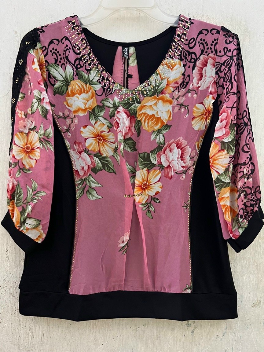 Áo voan nữ dấu bụng