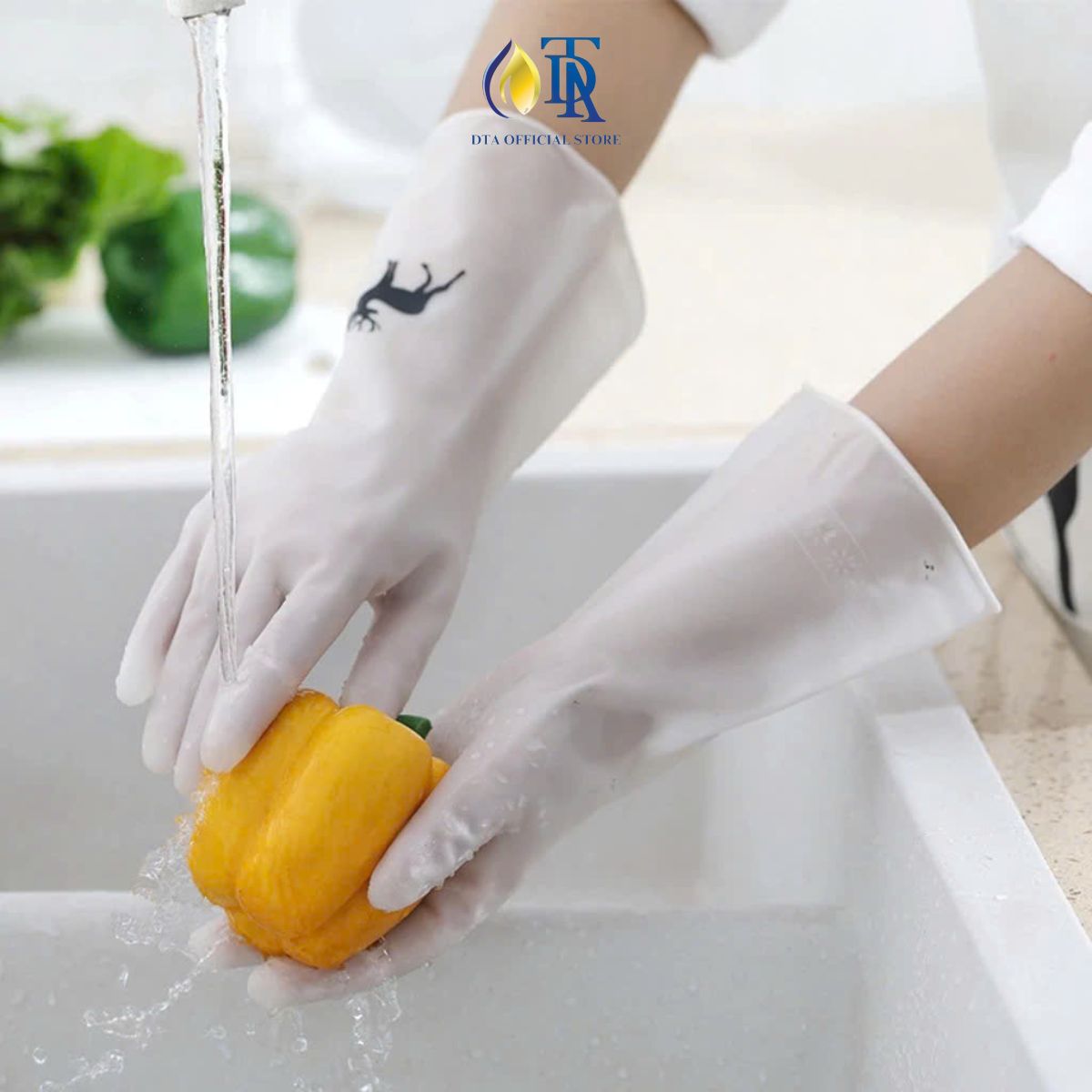 Găng Tay, Bao Tay Cao Su Làm Bếp,Vệ Sinh Nhà Cửa Con Nai Siêu Dai Siêu Bền Giá Rẻ[FreeshipXtra]