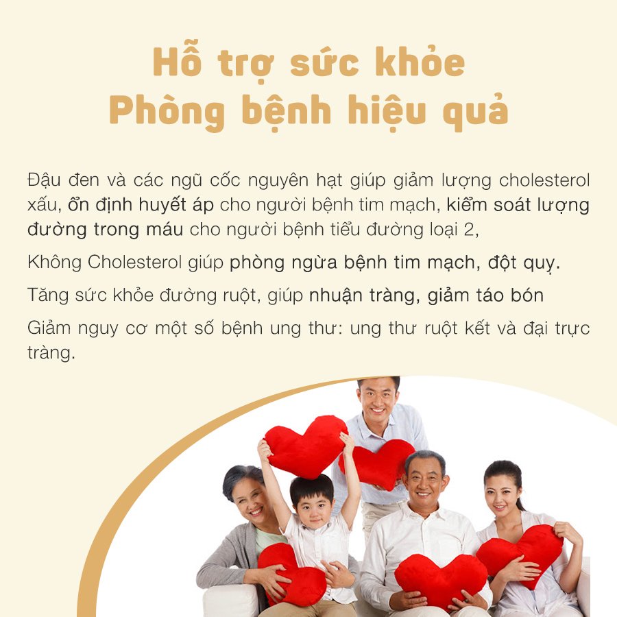 BỘT DINH DƯỠNG ĐẬU ĐEN VÀ CÁC LOẠI HẠT