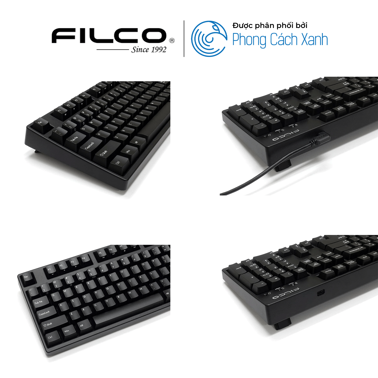 Bàn phím cơ Filco Majestouch Convertible 3X - Fullsize - Hàng Chính Hãng