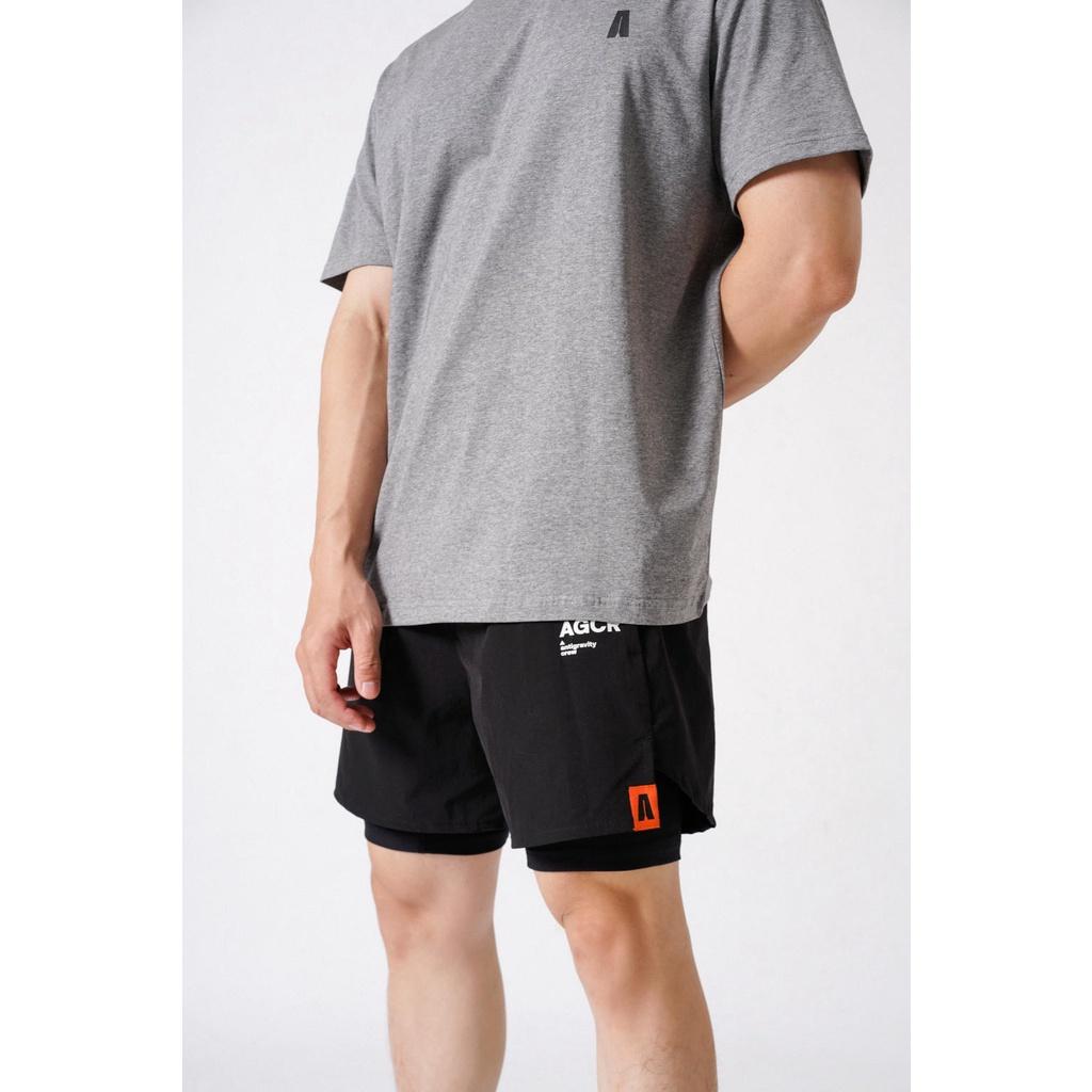 Áo Phông Nam AGCR Logo T-shirt - Xám