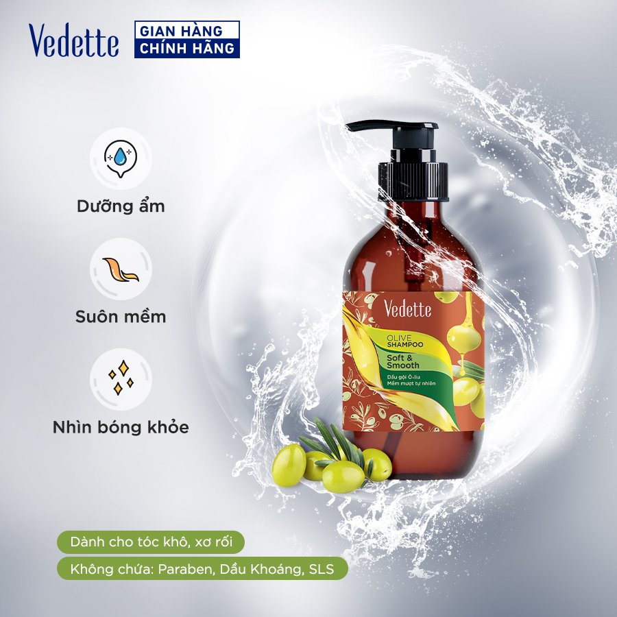 Dầu Gội Vedette Ô-liu 500g