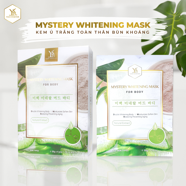 Kem ủ trắng toàn thân Bùn Khoáng MYSTERY WHITENING MASK