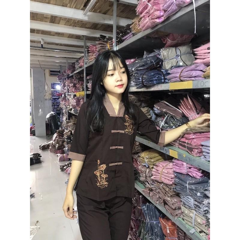 Đồ Lam Đi Chùa # La Hán Phối # Quần Áo Nữ # Đồ Bộ Nữ