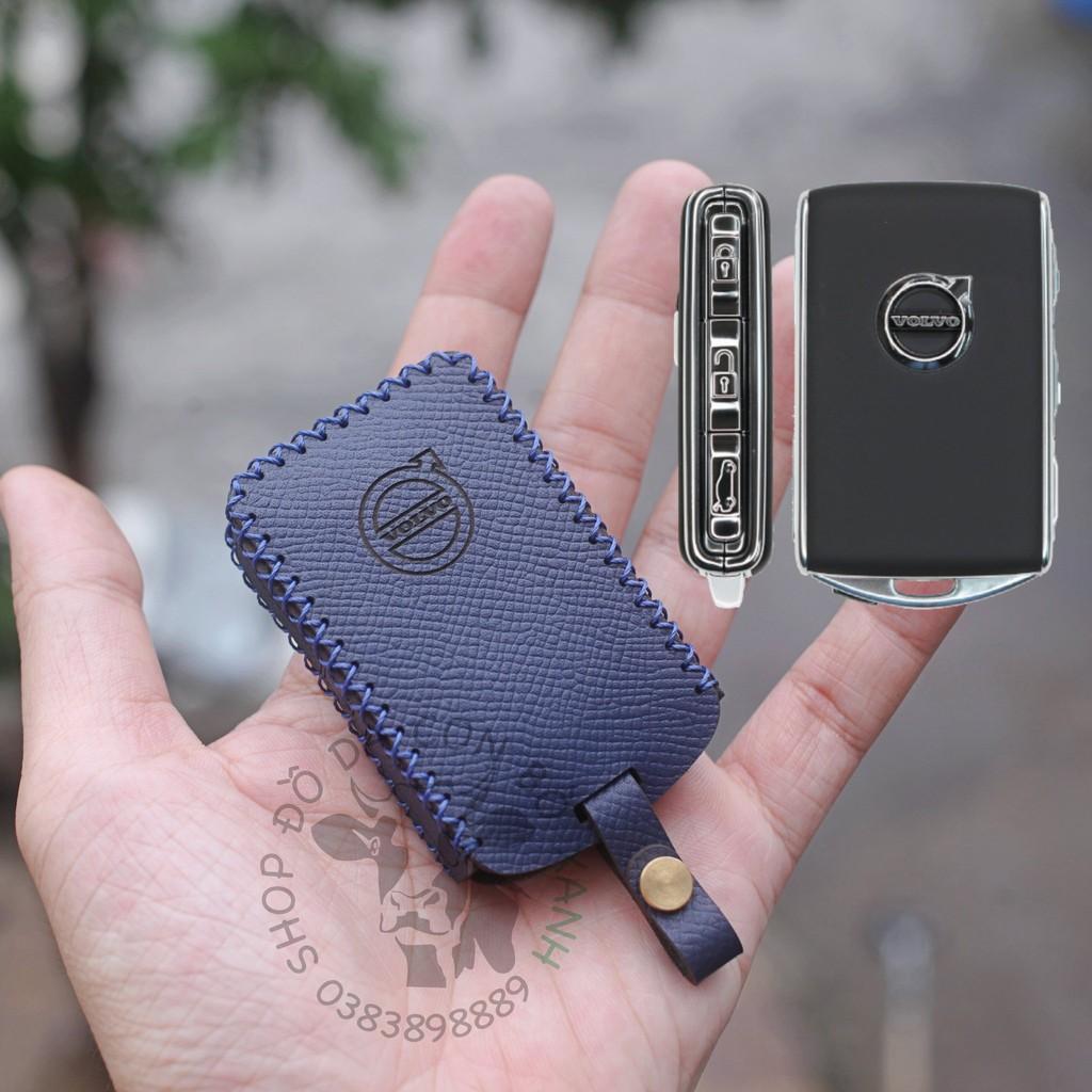 Bao da dành cho Chìa Khóa Volvo XC90, XC60, XC40, V90, S90, S60 handmade da thật 001